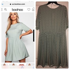 Boohoo Polka Dot Dress
